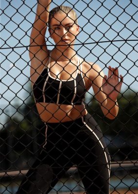 Lorna Jane donne Adatta il reggiseno sportivo per le prestazioni nero abbigliamento 2486DN137 Lorna Jane Pants