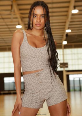 Lorna Jane donne Combo del serbatoio del reggiseno a costola monogrammatica Stampa monogrammatica abbigliamento 2486DN244 Lorna Jane Italia