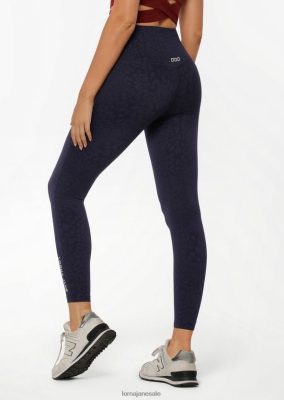 Lorna Jane donne LJ Cloud Lotus nessun leggings a tutta lunghezza leopardo della marina francese abbigliamento 2486DN257 Lorna Jane Pants