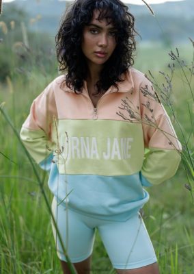 Lorna Jane donne LJ Splice Quarter Zip Sweat Splice arcobaleno abbigliamento 2486DN59 Lorna Jane Pants