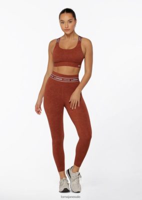 Lorna Jane donne Leggings alla caviglia di tempo Spice lavata abbigliamento 2486DN476 Lorna Jane Pants