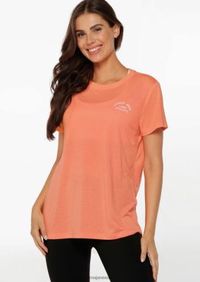 Lorna Jane donne T-shirt di loto Sunset Orange abbigliamento 2486DN277 Lorna Jane Italia