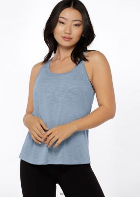 Lorna Jane donne Tank da palestra slassoso Glacia blu abbigliamento 2486DN196 Lorna Jane Italia
