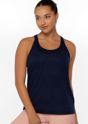 Lorna Jane donne Tank da palestra slassoso Marina francese abbigliamento 2486DN373 Lorna Jane Italia