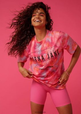 Lorna Jane donne Tee rilassato della febbre del festival Stampa di febbre del festival abbigliamento 2486DN224 Lorna Jane Pants