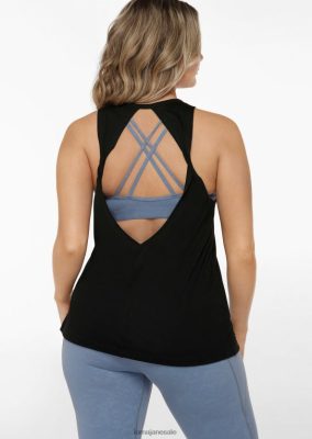 Lorna Jane donne Twist Back Active Tank nero abbigliamento 2486DN16 Lorna Jane Italia