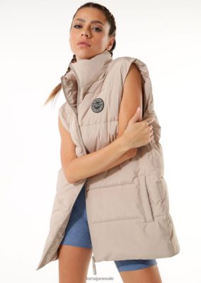 Lorna Jane donne giubbotto puffer a lungo bianco abbigliamento 2486DN94 Lorna Jane Italia