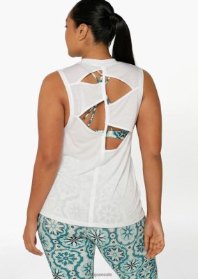 Lorna Jane donne tappeto muscolare ritagliato bianco abbigliamento 2486DN342 Lorna Jane Clothing
